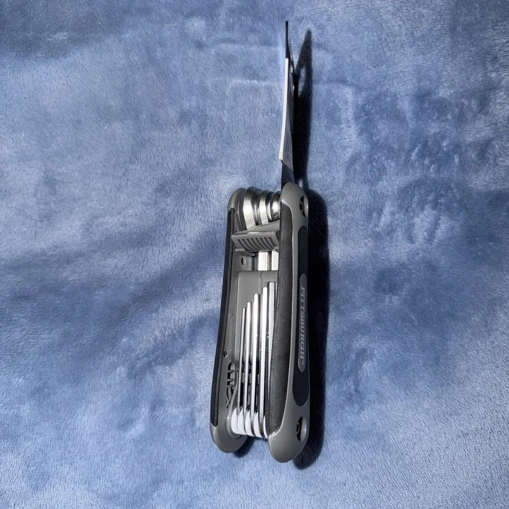 Set of‎ 2 Pittsburgh Folding Allen Wrench Sets SAE & Metric MM Gray